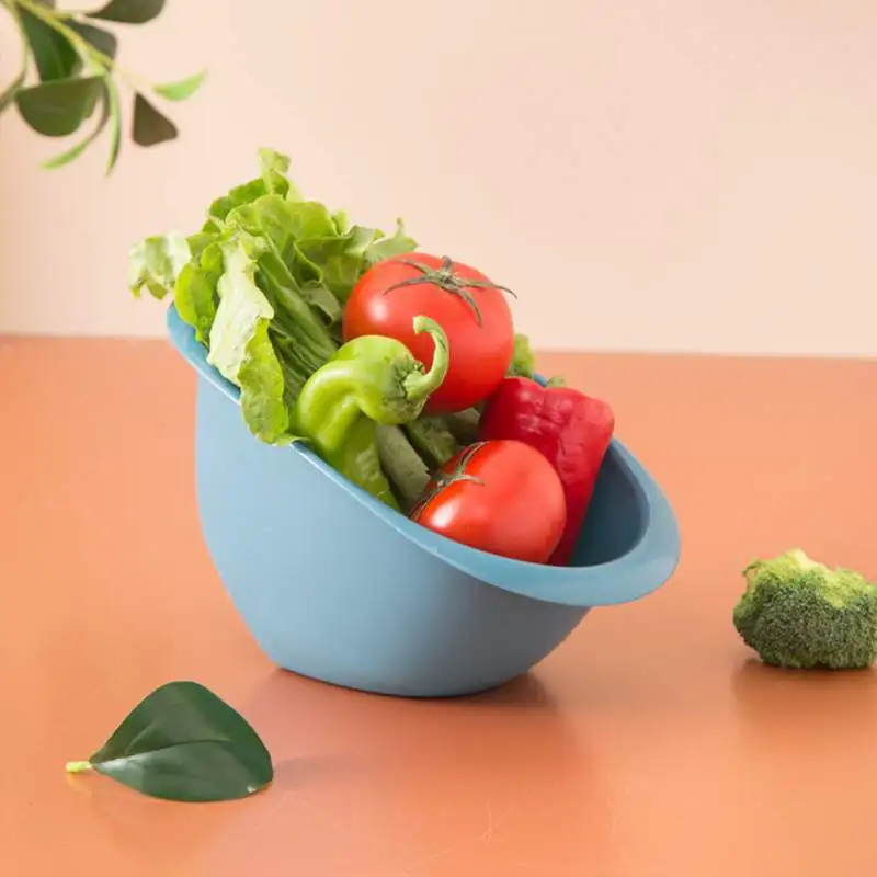 Кухонная промывка риса ситечко полый Сушилка для овощей фруктов чаши пластиковые дуршлаги кухонные сливные корзины