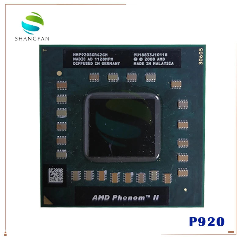 Процессор для ноутбука AMD P920 HMP920SGR42GM 1 6 ГГц 2 Мб четырехъядерный разъем S1 (S1g4)