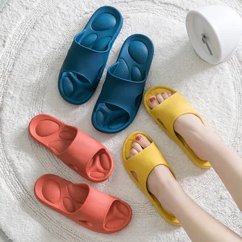 

Cool Slipper Woman Indoor Live One’s Own Family Flange High Elastic Lovers Sandals Male Shower Room Non-slip Massage Slipper