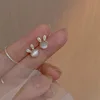 2024 New Arrival Stud Earrings Fashion Opal Women Classic Korean Cute Little Rabbit Retro Simple Female Jewelry 4