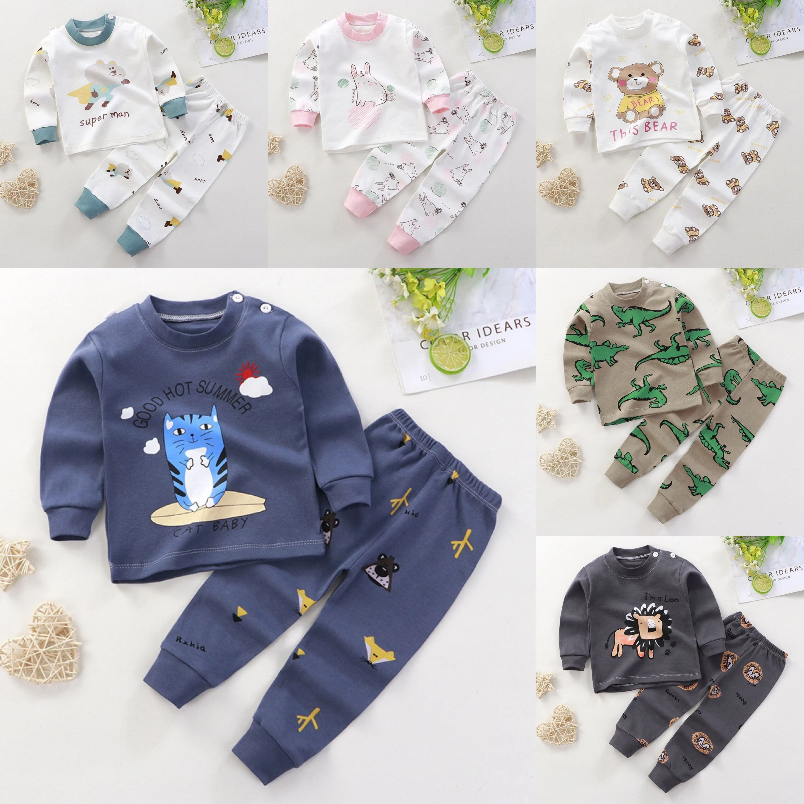 Baby Clothing Set best of sale 2pcs Baby Boys Clothes Suits Brand Newborn Infant Clothing Sets Girls Long Sleeved Tops+pants Suit Kids Bebes Underwear newborn baby clothing set