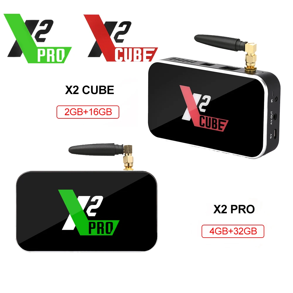  Genuine UGOOS X2 Pro TV Box Smart Android9.0 Amlogic S905X2 2GB 16GB 4GB 32GB 2.4G/5G WiFi 1000M 4K - 32985503070