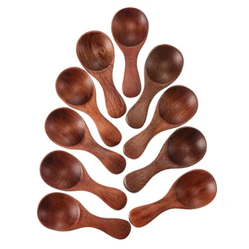 

20Pcs Mini Wooden Spoon Kitchen Seasoning Spoon Xylose Tea Coffee Spoon Short Seasoning Spoon Tableware Cooking Tools