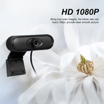 

HD 1080P HD Webcam Camera USB Web Camera Clip-On Webcams Video Conference with Microphone for Laptop Computer