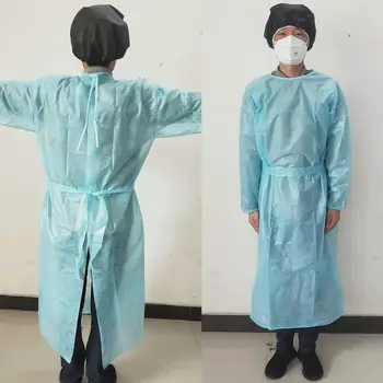 

1/10Pcs Disposable Anti-bacterial Isolation Cover Gown Clothes Isolation Cover Gown Clothes Isolation Cover Go