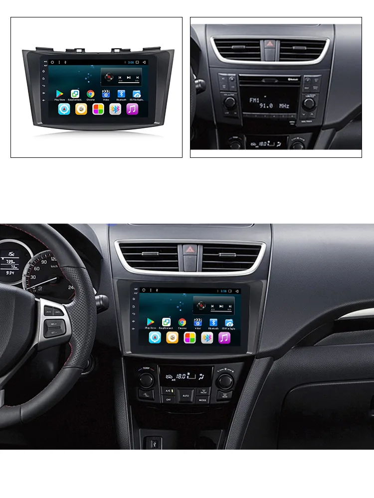 Автомобильный gps навигатор для suzku Swift Android 8 дюймов 1Din мультимедиа радио плеер с 2 Гб+ 16 Гб wifi Bluetooth Вызов ответ DVR