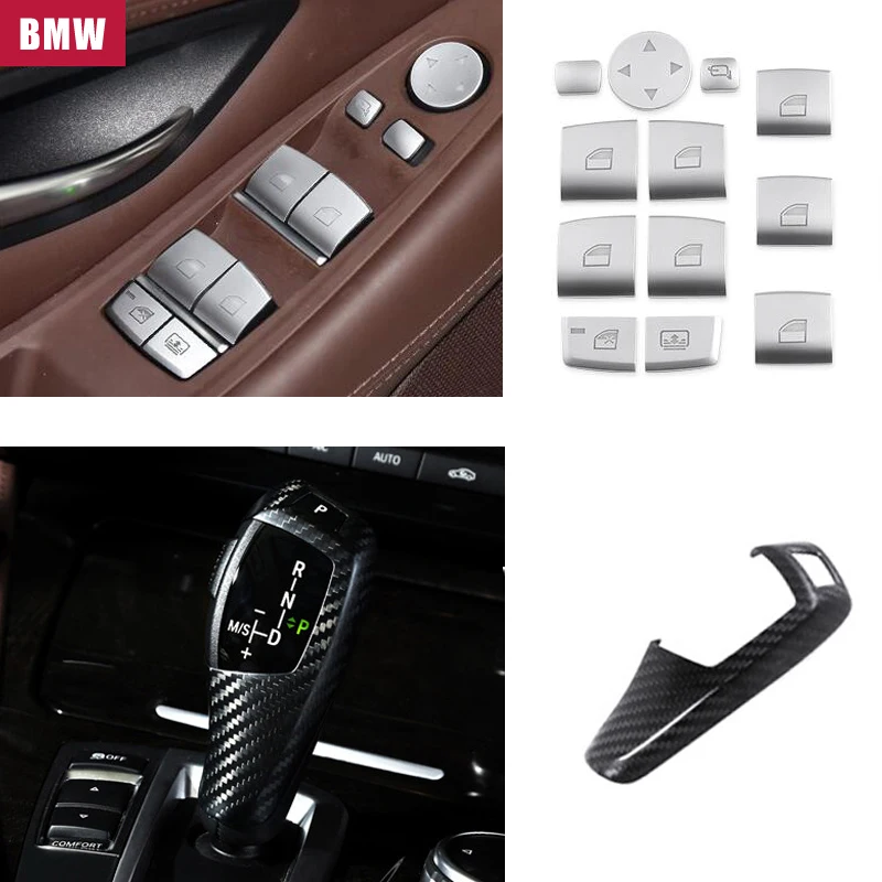 Для BMW F15 F16 F25 F26 E60 E70 E90 E92 X3 X5 F10 F20 F30 M Логотип мультимедийная кнопка декоративная