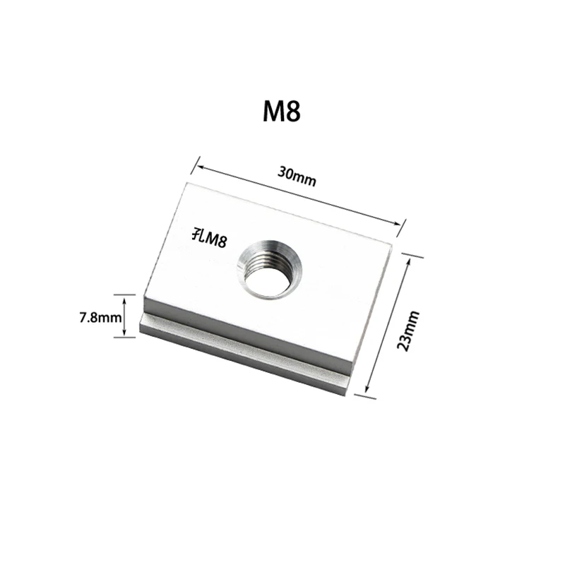 Деревообрабатывающий рутер стол T трек Металл быстродействующие удерживайте вниз зажим набор для T-Slot T-Track инструмент для деревообработки аксессуары - Цвет: M8