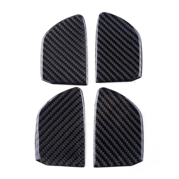 

4pcs Carbon Fiber Interior Door Handle Bowl Trim Cover Sticker Fit For Infiniti Q50 Q60 2014 2015 2016 2017 2018 2019