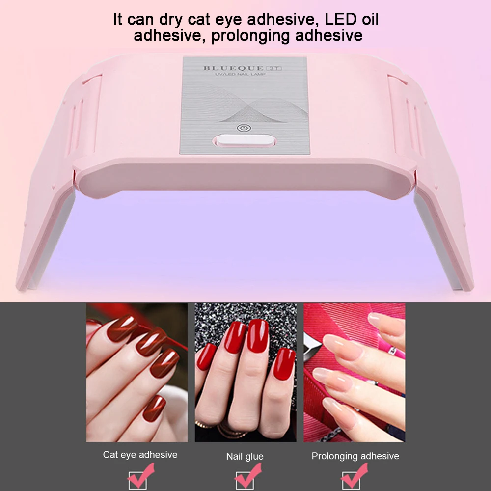24W UV L-E-D Lamp Nail Dryer for Manicure Salon Professional Women UV Lamp Nails Curing Lamp Smart Polish Light Nail Art Tools