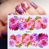 1pcs Flower Leaves Nail Sticker Decals Blossom Colorful Slider Rose Water Full Wraps Nail Art Decoration Floral On Nails CHWG ► Photo 2/6