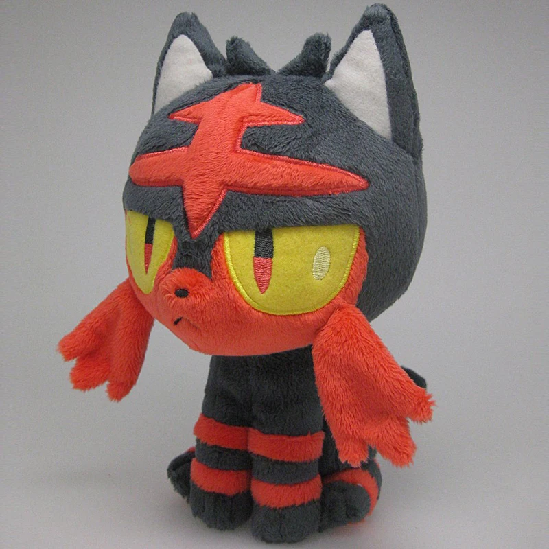 Серия эволюции аниме Litten Torracat Incineroar Мягкие плюшевые игрушки pkm куклы игрушки для детей рождественские подарки для детей