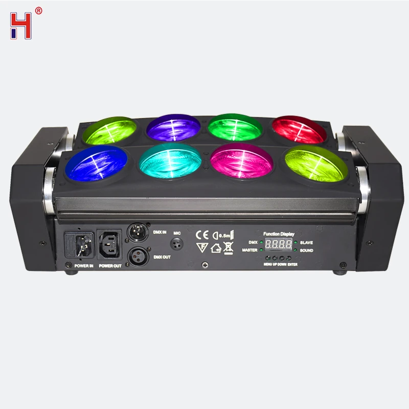 Lyre луч движущаяся головка светодиодный светильник паук 8X12W RGBW DMX сцсветильник