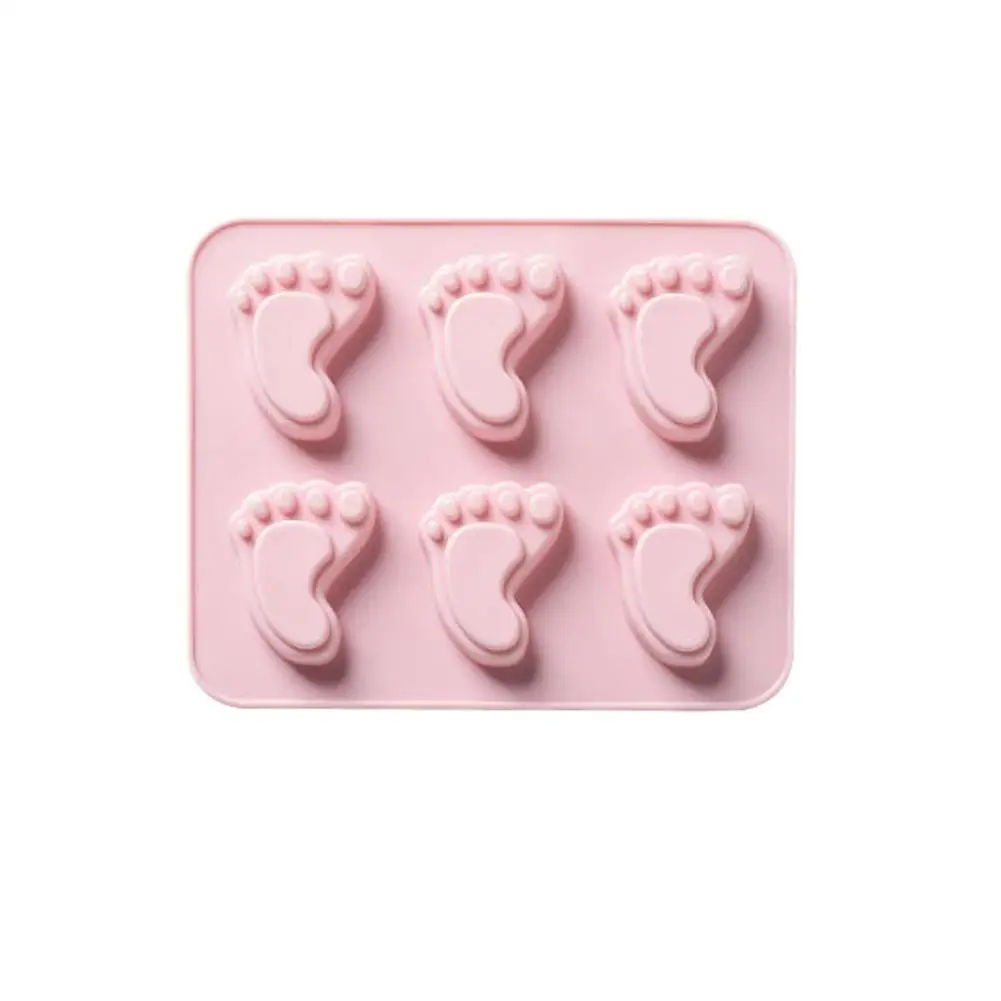 6 изготовленные на станке с маленькими ножками силиконовая форма для шоколада