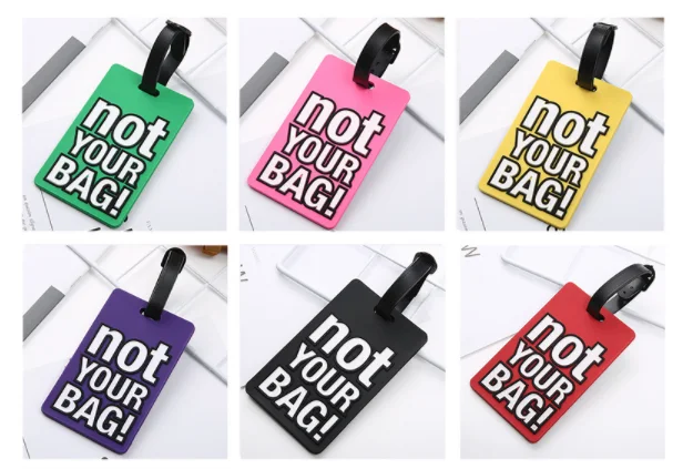 Милые дорожные аксессуары HJKL с надписью Not Your Bag искусственные Мультяшные