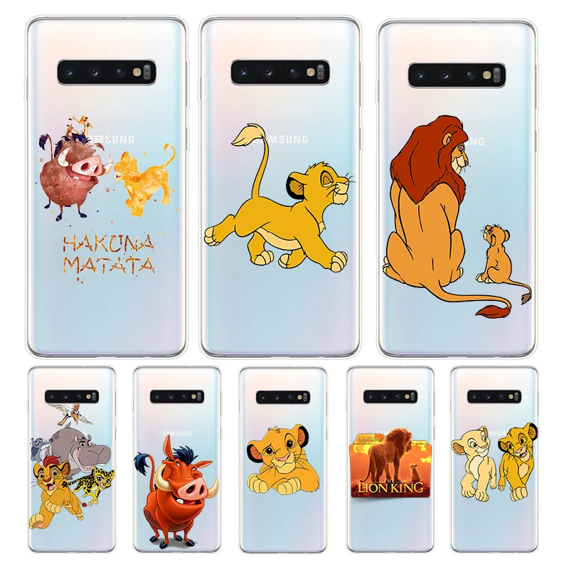 Silicone Cover Disney The Lion King For Samsung Galaxy S21 S20 FE Ultra S10 S10E Lite S9 S8 S7 Edge Plus Phone Case | Мобильные