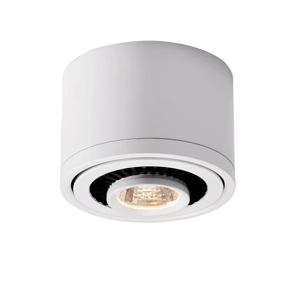 Кофе магазин Крытый отель Led COB поворотный угол Многофункциональный вниз светильник галерея Потолочный поверхностный монтаж мягкий светильник легко установить