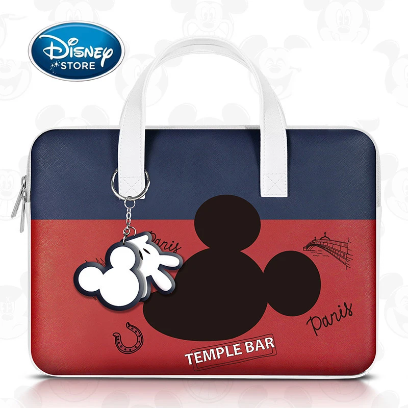 Genuine Authorization Disney Laptop Bag Pu Leather Mickey Mouse 13 14