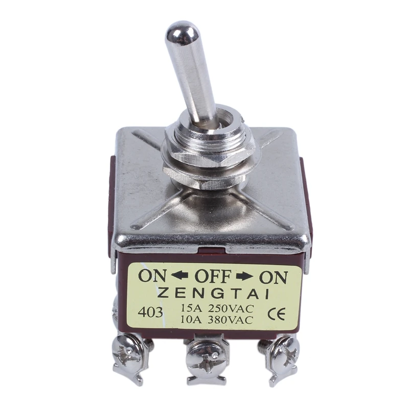 AC 380V 10A ВКЛ./ВЫКЛ./вкл. 3 положения 12 Pin запирающий переключатель 4PDT