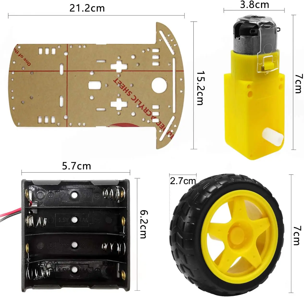 DIY �κ� ����Ʈ ī ���� ŰƮ, �ӵ� ���ڴ�, 2 ���� �� ���͸� �ڽ� (2 ����)