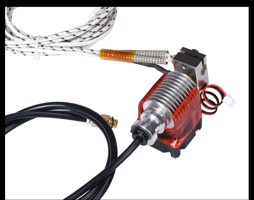V6 j-головка Hotend экструдер для E3D V6 Боуден экструдер покрытый медным блоком закаленная стальная насадка+ вентилятор охлаждения PTFE части 3d принтера