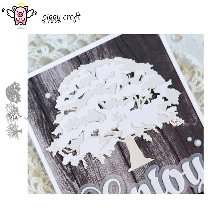 

Piggy Craft metal cutting dies cut die mold Snow tree decoration Scrapbook paper craft knife mould blade punch stencils dies