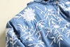 Embroidery Denim Blouse Women Light Blue Soft Jeans Blouses Hem O Neck Three Quarter Sleeve Ruffles Casual Shirt Sweet Top 5