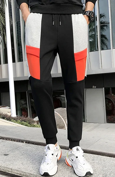 WWKK Осенняя эластичная одежда Esistant Joggers Pant Мужская мода широкие ноги спортивные шаровары Свободные шнурок одежда эластичный мужской