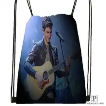 Пользовательские Шон Мендес походная сумка на шнурке милый детский Ранец(черный цвет(вид сзади) 31x40 см#2018611-2(13