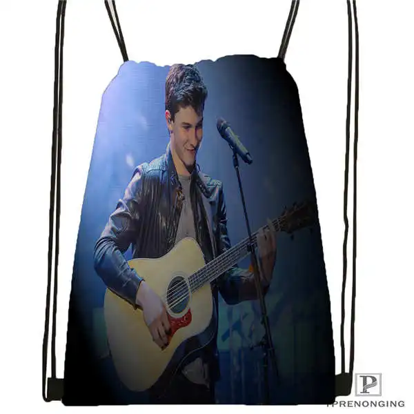 

Custom Shawn Mendes Drawstring Backpack Bag Cute Daypack Kids Satchel (Black Back) 31x40cm#2018611-2(13)