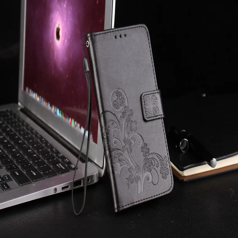 Флип-чехол Для Doogee X60L X90L X50 X90 Y7 X55 X70 Y8 X50L X11 X60 X10S N10 чехол Чехол кошелек чехол с рисунком в армейском стиле с ремешком - Цвет: H-Black