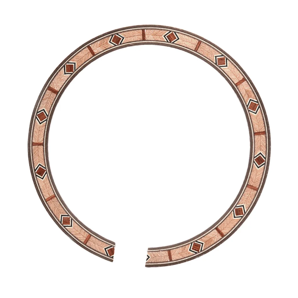 Tooyful B-55 Acoustic Guitar Soundhole Rosette Inlay Decoration Parts Coffee