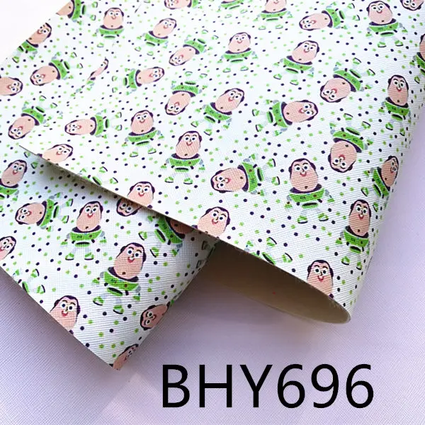 BHY696 10 шт./20*33 см принт искусственная кожа винил BHY667 - Цвет: BHY696