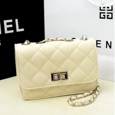 

2014 Summer New Style Fashion Korean-style Spiraea Rhombus Chain Bag Shoulder Diagonal WOMEN'S Bag