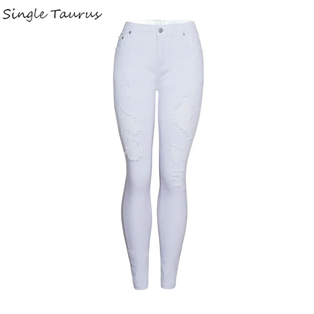 white skinny pants women