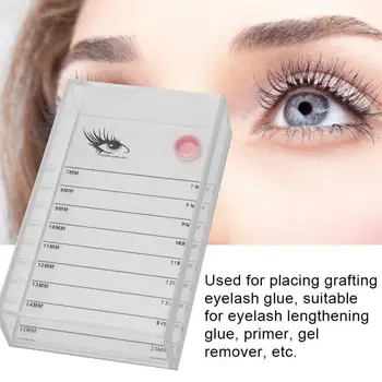 

Individual Eyelash Glue Grafting Eyelash Transparent Box False Eyelashes Glue Pallet Holder Makeup Display Container Eyelash