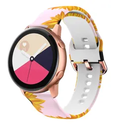 Women's Printed Band for Smartwatches - Elegant Design Bracelet (27powder sunflower)
