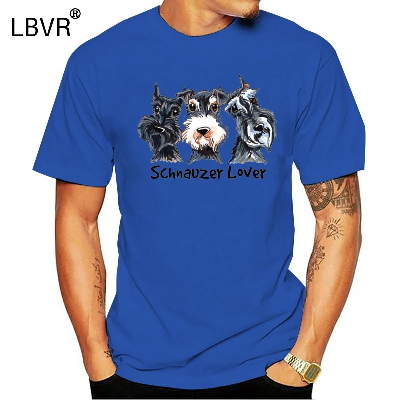 one yona Funny Schnauzer Lover Homme Tee Shirt Men Novelty Streetwear For Man Round Collar Short Sleeve Hot sale New Arrival | Женская