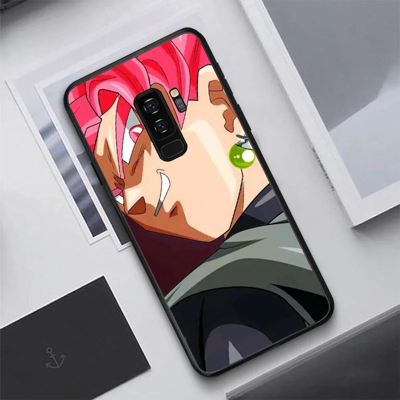 black Hot Dragon Ball Super Son Goku black soft TPU phone cases for Samsung Galaxy S10 S10PLUS S7Edge S8 S9 Plus note 8 A750 - Цвет: black