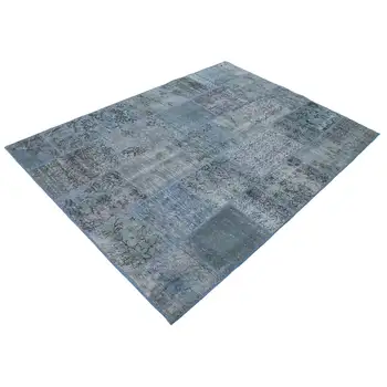 

142x200 Cm Blue Handmade Patchwork Rug-5x7 Ft