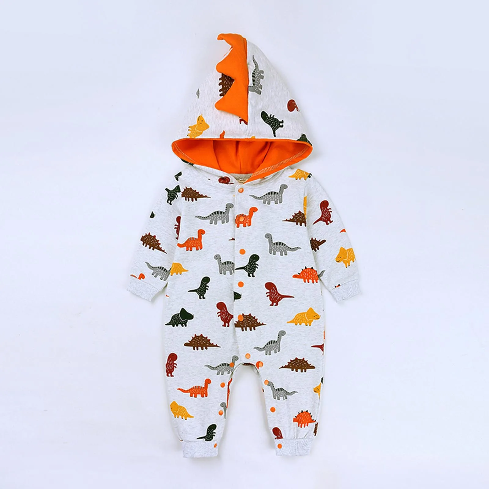 Baby Clothes Kids Boys Girls Jumpsuit Dinosaur Romper Hooded Dino Onsie Cute Clothes Overalls детская одежда Ropa Bebe 5