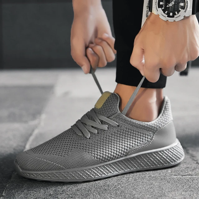 US $11.94 Men Shoes Outdoor Fashion Casual Shoes for Men Summer Mesh Comfortable Walking Shoes Light Jogging 