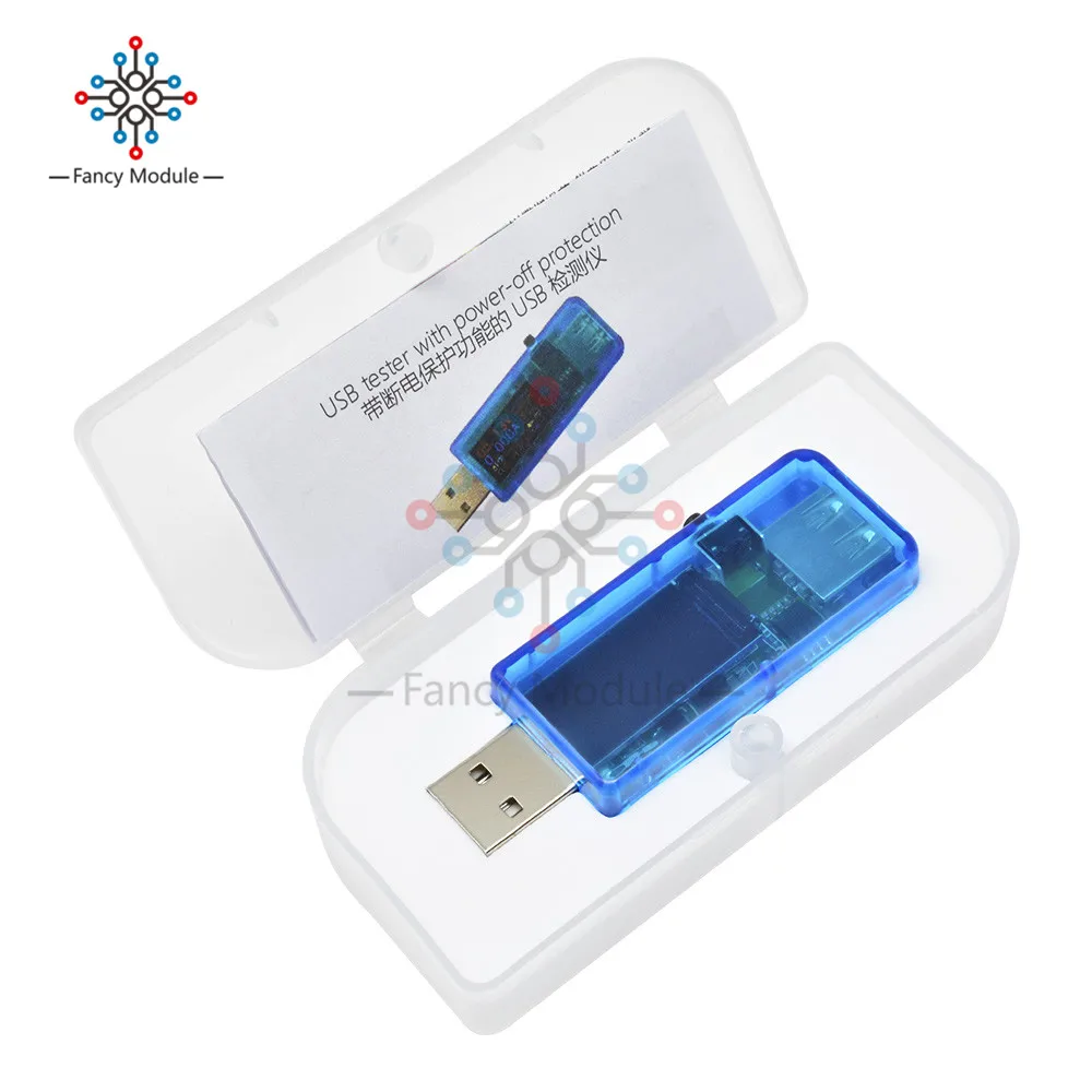 Diymore QC3.0 0,9" ips HD USB тестер напряжение тока Емкость энергии эквивалентное сопротивление тестер температуры монитор