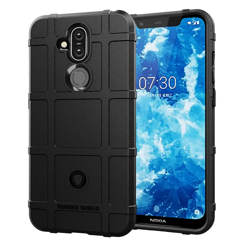 Мягкие черные чехлы из ТПУ для Nokia 7 1 8 3 Plus Armor Case Coque 9 PureView X7 X3 TA-1085 TA-1095 TA-1096 |