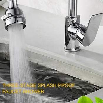 

2pcs/set Splash Proof Filter Save Water Bathroom Easy Install Faucet Sprayer Attachment Home For Kitchen Sink 3 Adjustment Modes