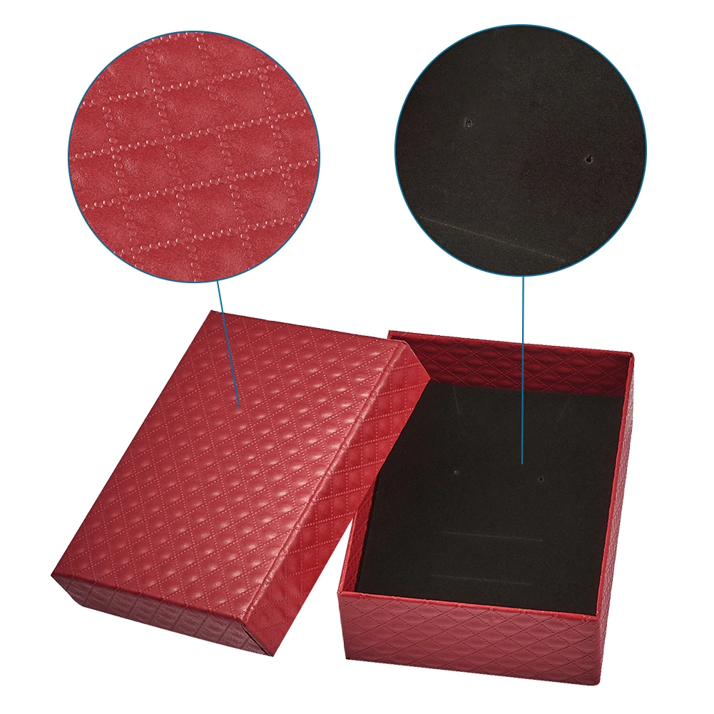 Pandahall 5pcs Rectangle Jewelry Cardboard Gifts Box For Bracelet Necklace Packaging Boxes 9.75x7.8x3.9cm F80 | Украшения и