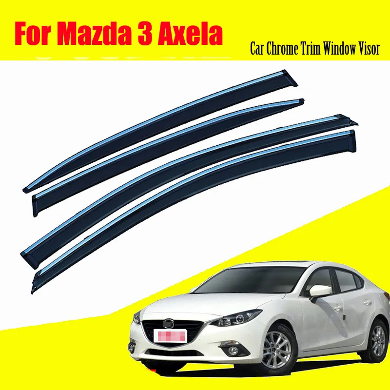 Для Mazda 3 axela автомобильный солнцезащитный козырек, защита от дождя, вентиляционные аксессуары, 4 шт