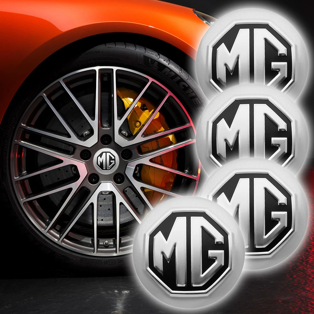 Автомобильные наклейки 56 мм 4 шт. колпачки для центра колеса MG ZS GS TF силиконовые