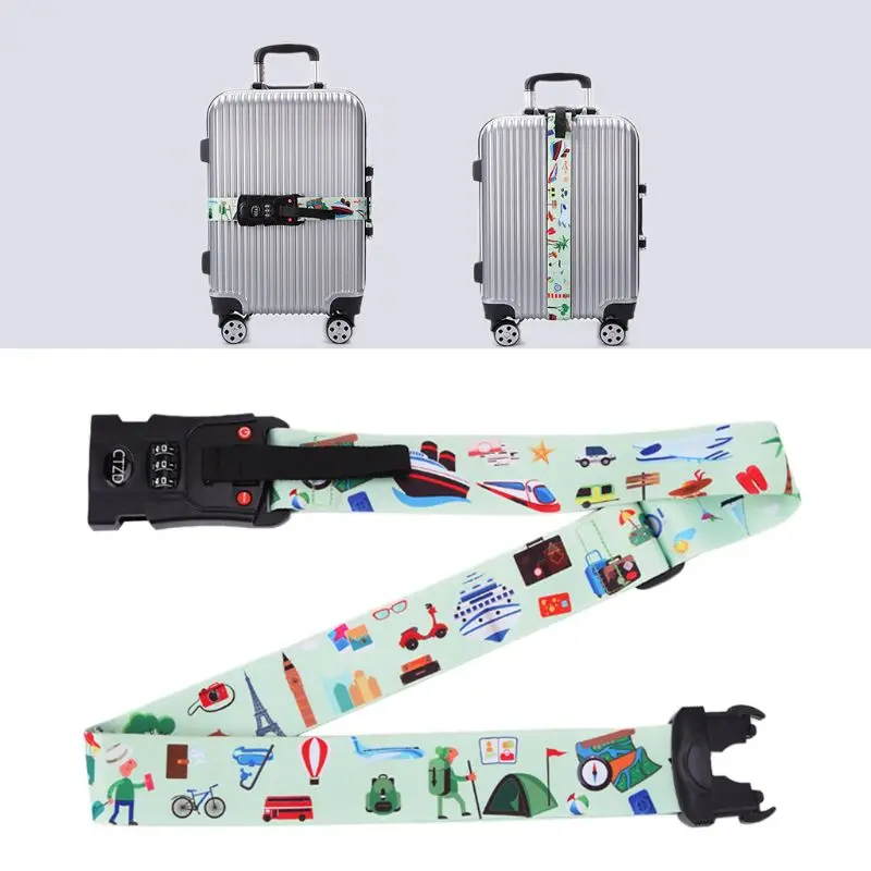 

Luggage Weight Scale Code Lock Adjustable Baggage Belt Weighting Scales Travel Suitcase Strap Hotsellling A5YD