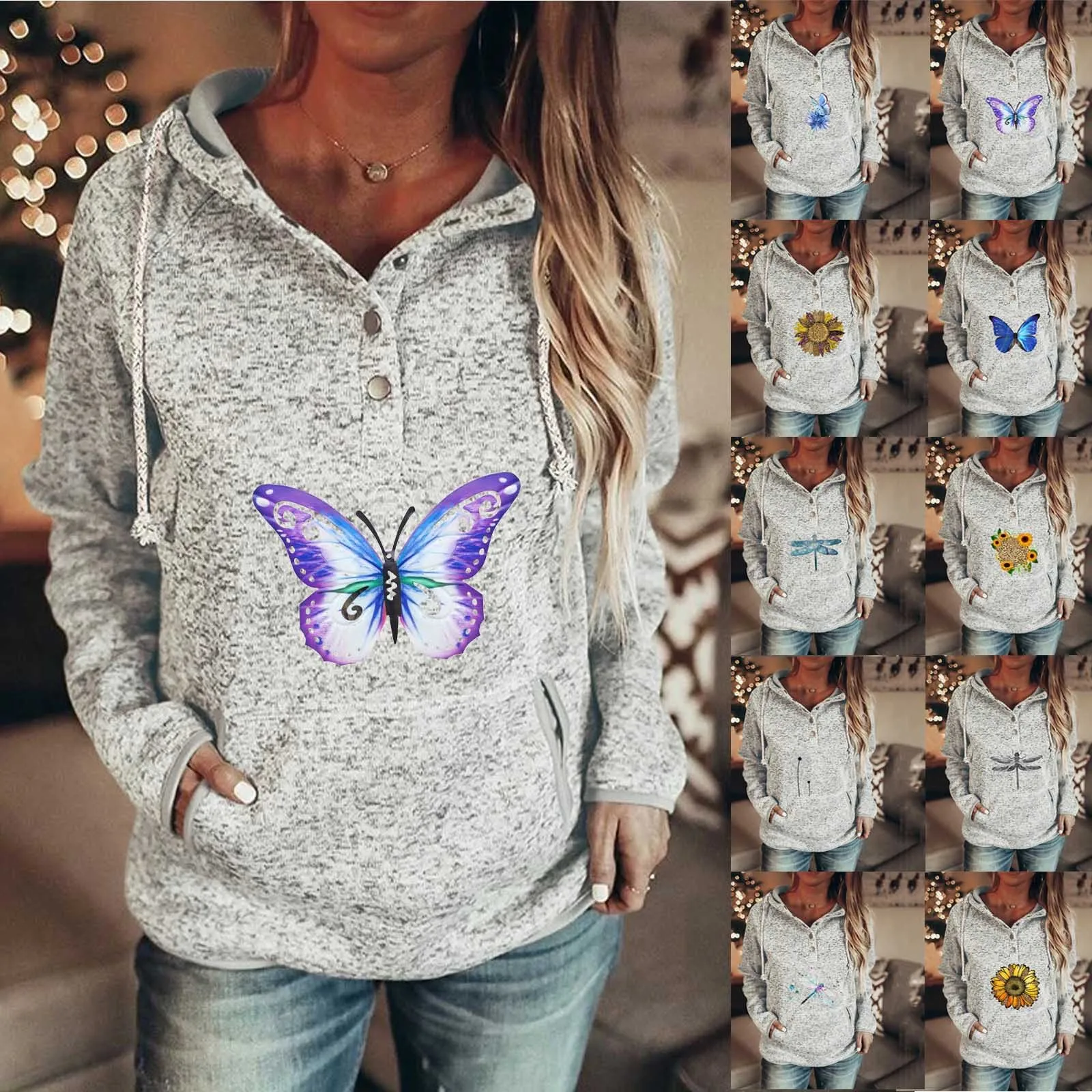 Kad n Kravat Boya Hoodie Bask Gev ek Casual Moda Uzun Kollu Kap onlu 